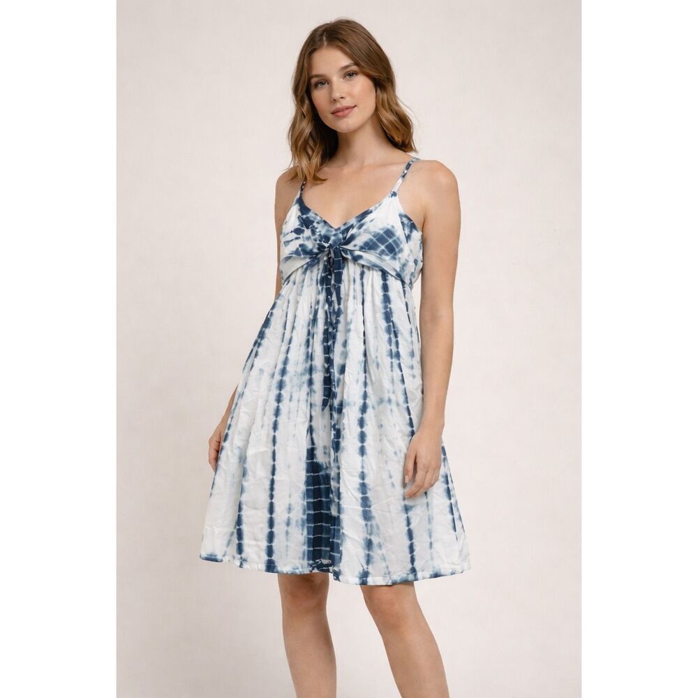 NWT Attic Salt Medium Tie Dye Spaghetti Strap Dress Boho